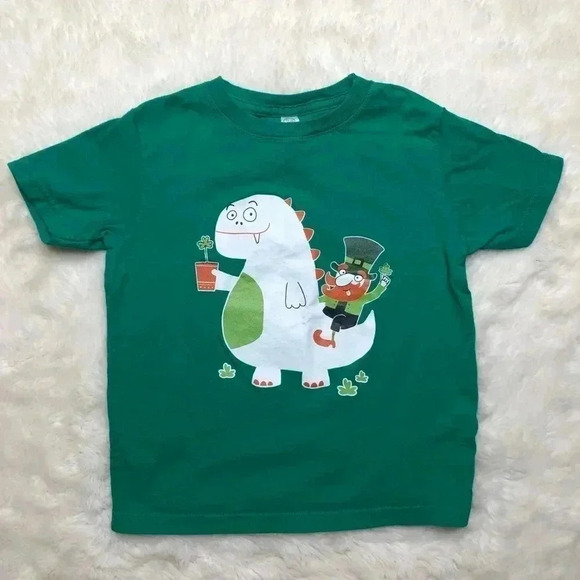 Rabbit Skins St. Patrick’s  Day T-Shirt Green 3T - Picture 1 of 16